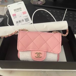 Chanel card holder crossbody